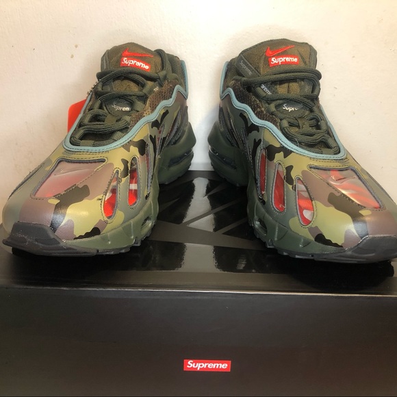 Supreme x Nike Air Max 96 'Camo' Sz 10 CV7652-300 - Picture 2 of 10